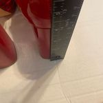 COUTGO Women’s Red Platform High Chunky Buckle Pumps Size 8.5 New‎ With Defects Photo 6