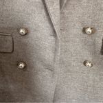 Loft Double Breasted Blazer Coat with Pearl Buttons Neutral Size 4 NWT Photo 4