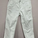 Levi's  Women's White Faux Flap Front Pocket Crop Jeans Size 4 Photo 0
