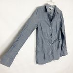 Ann Taylor  Loft Button Down Ruffle Shirt Size XS Photo 4