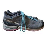La Sportiva TX2 EVO Women 7 US Grey Leather Low Hiking Shoes Vibram Soles FLAWS Photo 2