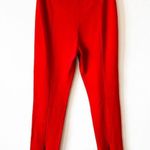 St. John Red Santana Knit Pants Photo 1