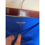 Year of Ours RIBBED V WAIST BIKER SHORT Sz. M Blue Size M Photo 2