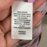 BP  Oversized Button Up Top In Pink Bouquet Retro Zebra Size L Photo 4