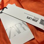 ZARA NWT DRAPED SATIN EFFECT SILKY SIDE RUCHED BLOGGERS FAV MINI DRESS Photo 8