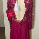 Little Mistress  size 8 tall fuchsia dress Photo 2