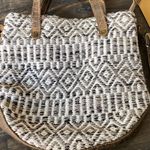 Myra Bag Gray and Cream Geometric Pattern Shoulder Bag Brown Photo 9