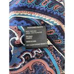 Intermix  Mury 100% Silk Paisley Print Tiered Maxi Dress in Blue Boho Size Small Photo 9