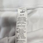 Alo Yoga Alo High Waist Biker Short in White Photo 4