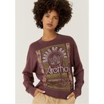 Daydreamer Burgundy Purple Red Aretha Franklin Concert Tee Long Sleeve Crop Top Photo 39
