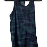 Athleta Camo Camouflage Black Grey Racerback Tank Top Size Large Photo 0