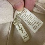 Japna  Linen Cotton Light Oatmeal Jumpsuit Size XS Photo 3