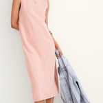 Madewell Organic Cotton Crewneck Tank Midi Dress Jersey Knit Casual Sz XS Soft Photo 0