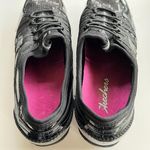 Skechers Black Womens 21310 Leather Round Toe Lace Up Sneaker Shoes Size 9.5 Photo 5