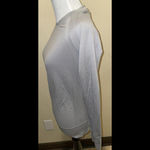 Athleta  Exhilaration Top Long Sleeve‎ Shirt Perforated back Breathable S gray Photo 3