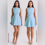 House Of CB  'Ingrid' Blue Twill Mini Dress NWOT‎ size L Tall Photo 3