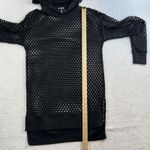 Hot Topic  XS Black Fishnet Tunic Hoodie Sheer Long Grunge Punk Whimsigoth Goth Photo 9