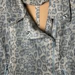 MARRAKECH Marni Leopard Moto Jacket Faux Suede Leather Brown Sz M Anthropologie Size M Photo 15
