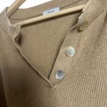 Rails  Piper Tan Long Sleeve Cashmere Blend Henley Sweater Size Large Photo 10