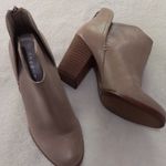 Copper Key Taupe High Heel Block Leather Bootie Size 6M Photo 0