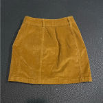 Mudd Junior Brown Front Button Corduroy mini Skirt Size 0 Photo 4