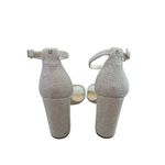 Sam Edelman  Sandals Womens Size 9 Gold Ankle Strap Glittery Heels Photo 3