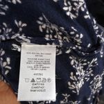 Loft  Navy Blue Floral Kimono Cardigan Cover Up Size OS Photo 6