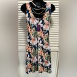 Lascana Blue/Pink/Green Floral Tank Dress Maxi Straps Size 38 (6) Blue Photo 2
