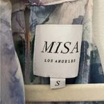 MISA Los Angeles MISA LA Victorine Halter Midi Dress Size S Tiered Watercolor NWOT Retail $420 Photo 3