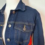Calvin Klein Jeans dark blue denim cropped jean jacket size M NEW Photo 1