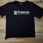 Polaroid ‎ Original Black T-shirt White Logo 100% Cotton Photo 0