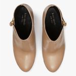 Kate Spade Knott Zip Booties, Light Fawn Pebble Calf Leather Size 11 New in Box Photo 4