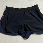 Outdoor Voices  Women's Black and Navy Shorts, Size Medium Photo 0