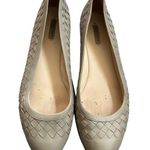 Bottega Veneta  Intrecciato Tan Ballet Flats Size 40 Neutral Minimalist Classic. Photo 0