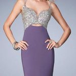 LA FEMME Lavender & Stone Formal Gown Size 2 Photo 1