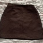 Tahari Brown Wool Blend Preppy Academia Business Casual Lined Mini Skirt, size S Photo 0