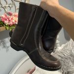 Tsonga Brown Leather Boots Ankle Booties Womens 38 7.5 South Africa Embroidered Photo 3