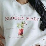 Gildan Girl Tribe Co Bloody Mary Graphic Print Long Sleeve Sweatshirt Womens Small Photo 0