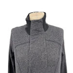 Lululemon  Base Runner 1/2 Zip Heathered Herringbone Heathered Black Size 8‎ Photo 2