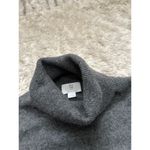 Apt. 9  Medium 100% Cashmere Turtleneck Sweater Gray Quiet Luxury Minimalist Women Photo 2
