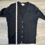 Tory Burch  black cotton button front knit cardigan size small J49 Photo 5