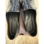 Born Belina Black Leather Crocodile Embossed Slip On Loafer Women's 9 NEW w/ Box Photo 4