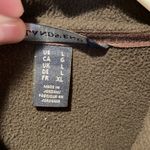 Lands' End LANDS’END womens brown zip up fleece size large . Photo 2