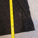 Alice + Olivia Top Size Extra Small Carroll 3/4 Sleeve Eyelet Tunic Black Photo 8