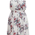 Torrid  Mini Gauze Smocked Waist Dress - Floral White - 2 Photo 9
