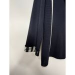 Ming Wang  Nautical Preppy Blazer S | Navy Knit Contrast Trim Jacket Photo 5
