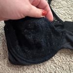 Anne Klein  Black Lace Lined Underwire Bra Women’s Size 38C No Padding Photo 2