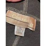 Cristina B. Women's Textured Draped Open Front Cardigan Sweater Jacket XL Career Brown Photo 4