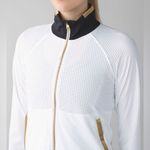 Lululemon gold charm logo Sweaty Or Not Jacket
White / Black Photo 0