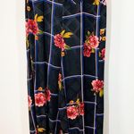 Topshop  BLACK GRID PLAID FLORAL JUMPSUIT Photo 4